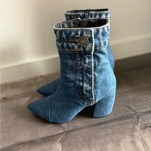 Jeffery Campbell Denim Ankle Boots